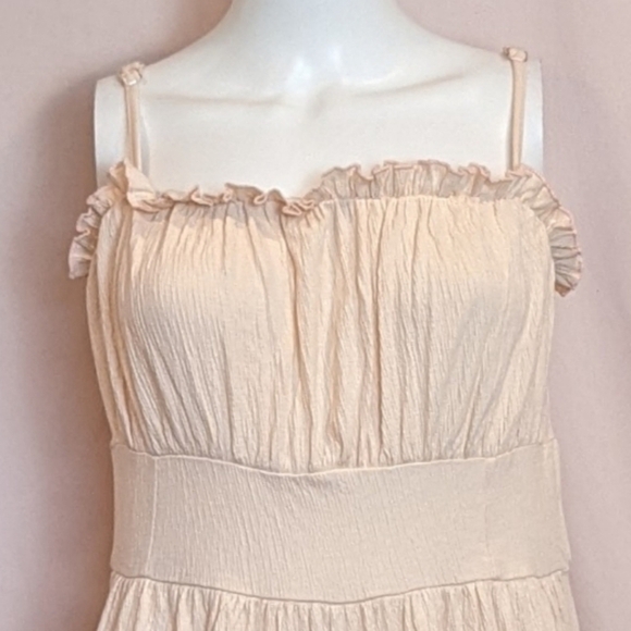 ASOS Pink Strappy Wide Leg Button Up Back Jumpsuit size 6 - Picture 2 of 10